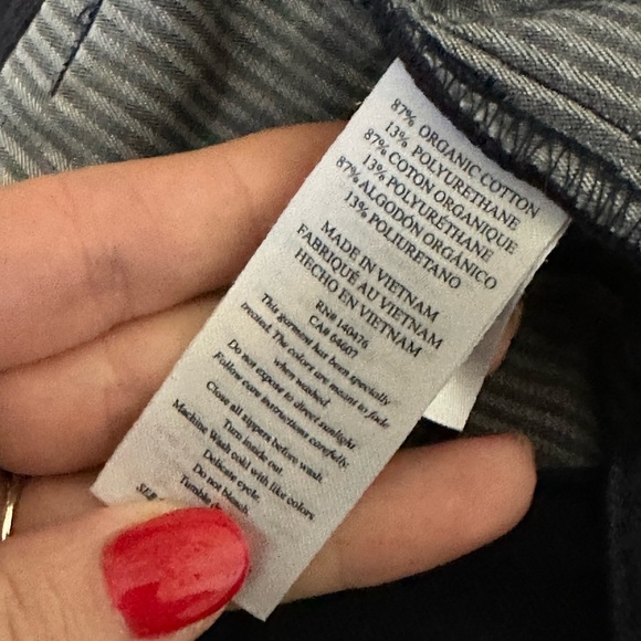 Faherty Women’s Wide Leg Navy Trousers Sz 6 - Picture 7 of 8